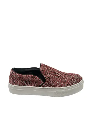 Celine Slip On Red Weave Sneakers. Size: 35