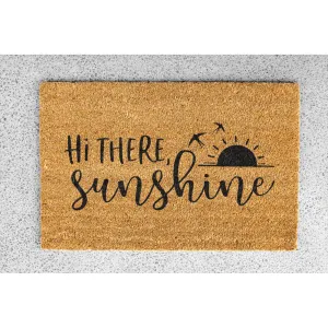 Coir Doormat - "Hi there sunshine"