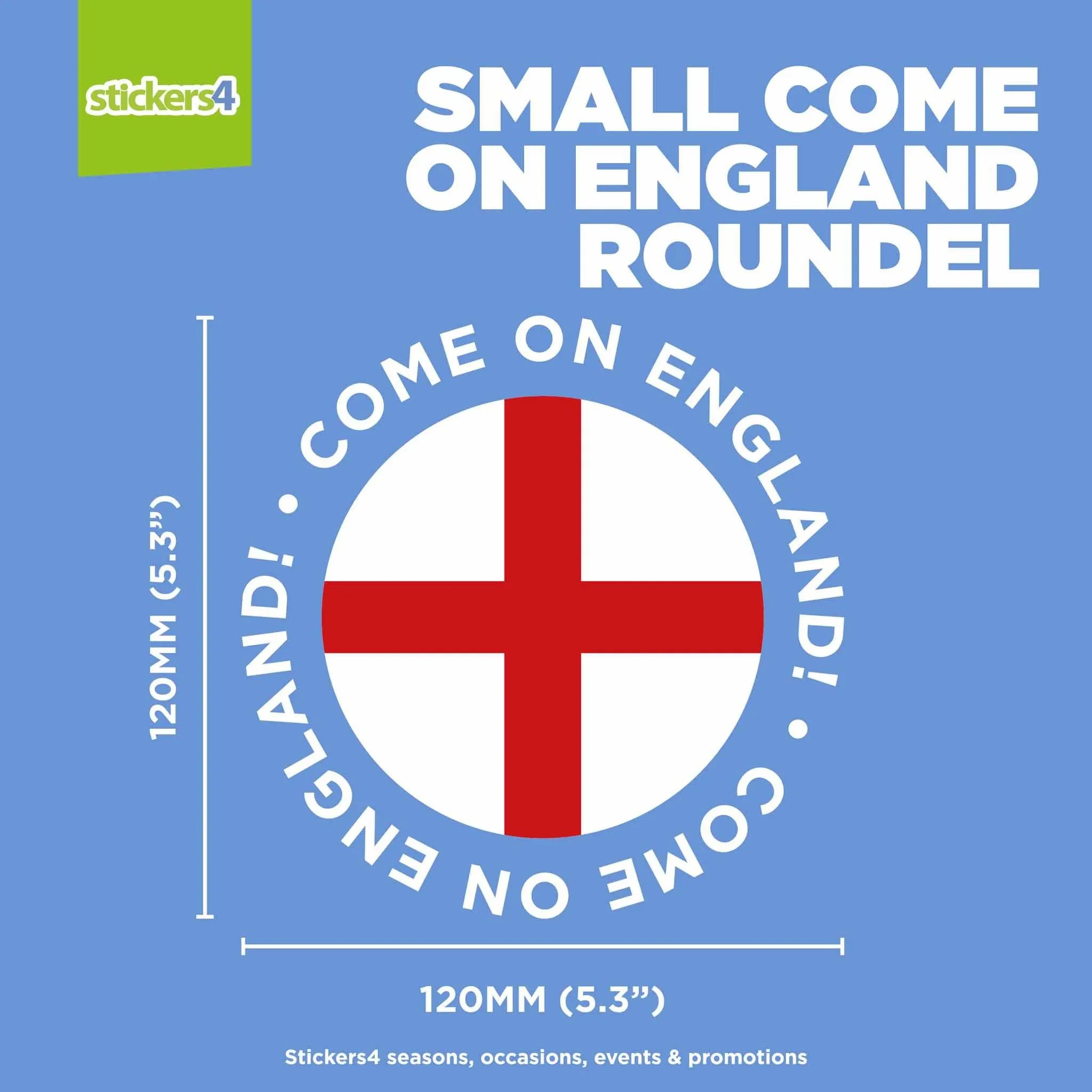 Come on England Roundel Window Sticker