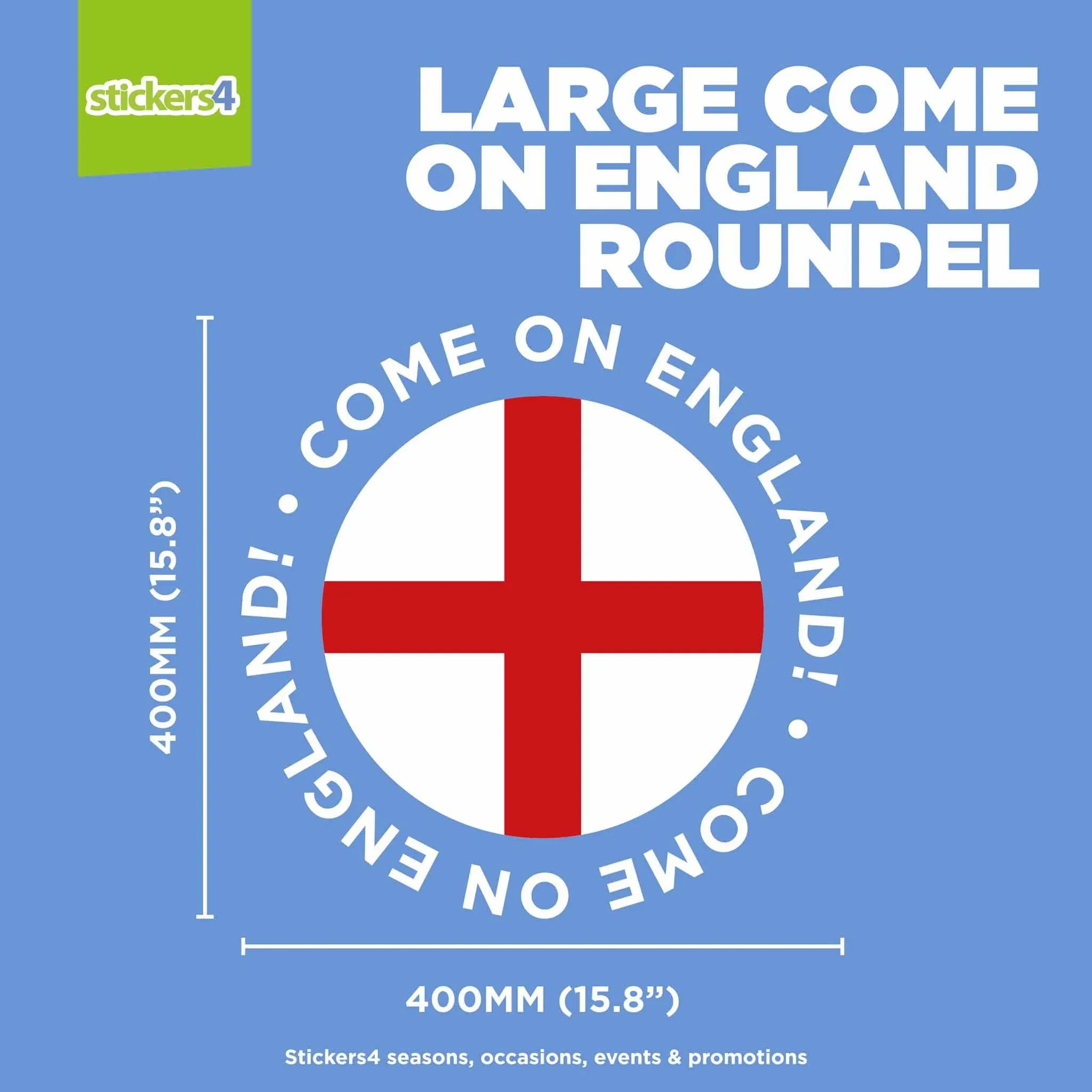 Come on England Roundel Window Sticker