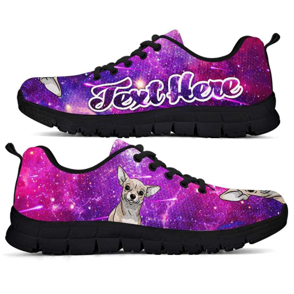 Custom Name Chihuahua Sneaker, Galaxy Chihuahua Dog Lovers Sneakers Running Shoes Gift Men Women, Best Running Shoes