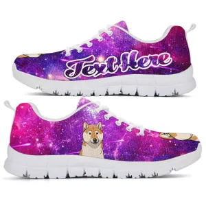 Custom Name Shiba Inu Sneaker, Galaxy Shiba Inu Dog Lovers Sneakers Running Shoes Gift Men Women, Best Running Shoes