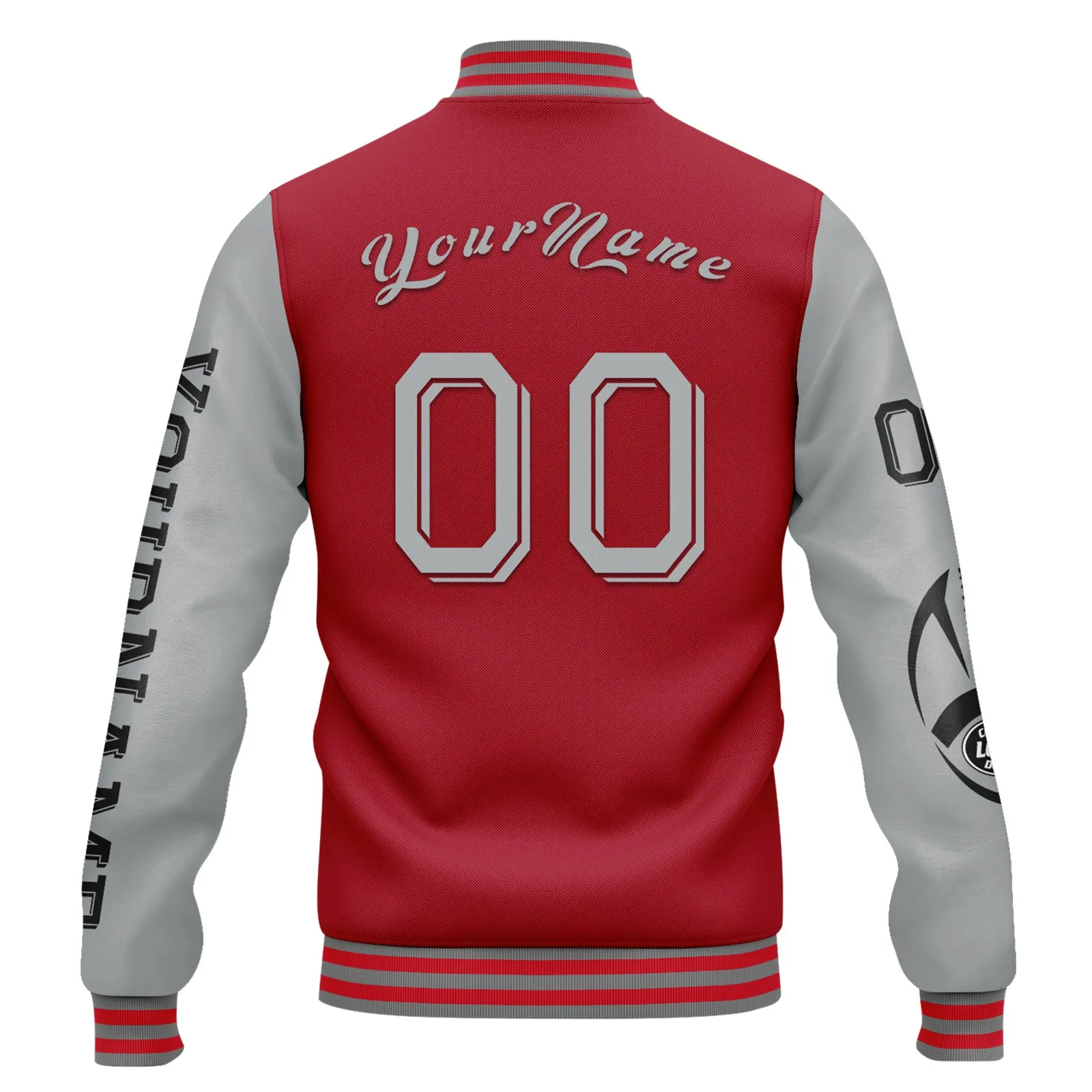 Custom Red Gray Black Atlanta Jacket and Sports Shoes Combo Offer Personalized Combo ZH-D020294-3