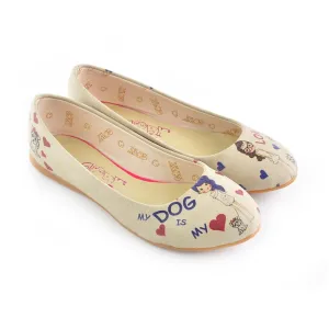 Cute Girl and Animals Ballerinas Shoes 1002