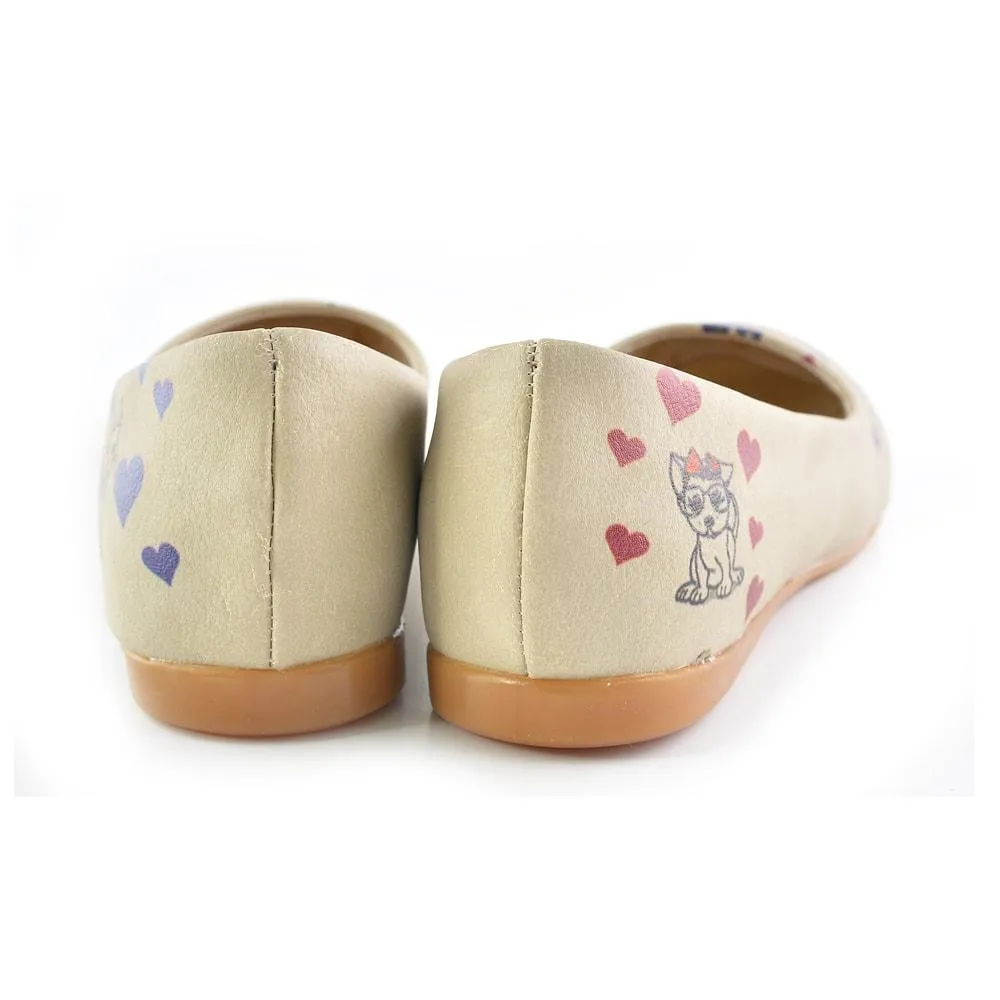 Cute Girl and Animals Ballerinas Shoes 1002