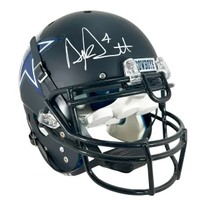 Dak Prescott Signed Dallas Cowboys Authentic Flat Black Full-Size Schutt Football Helmet (JSA)