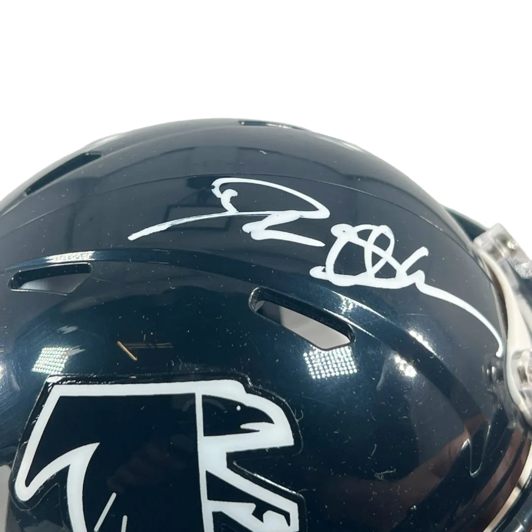 Deion Sanders Signed Atlanta Falcons Speed Mini Football Helmet (Beckett)