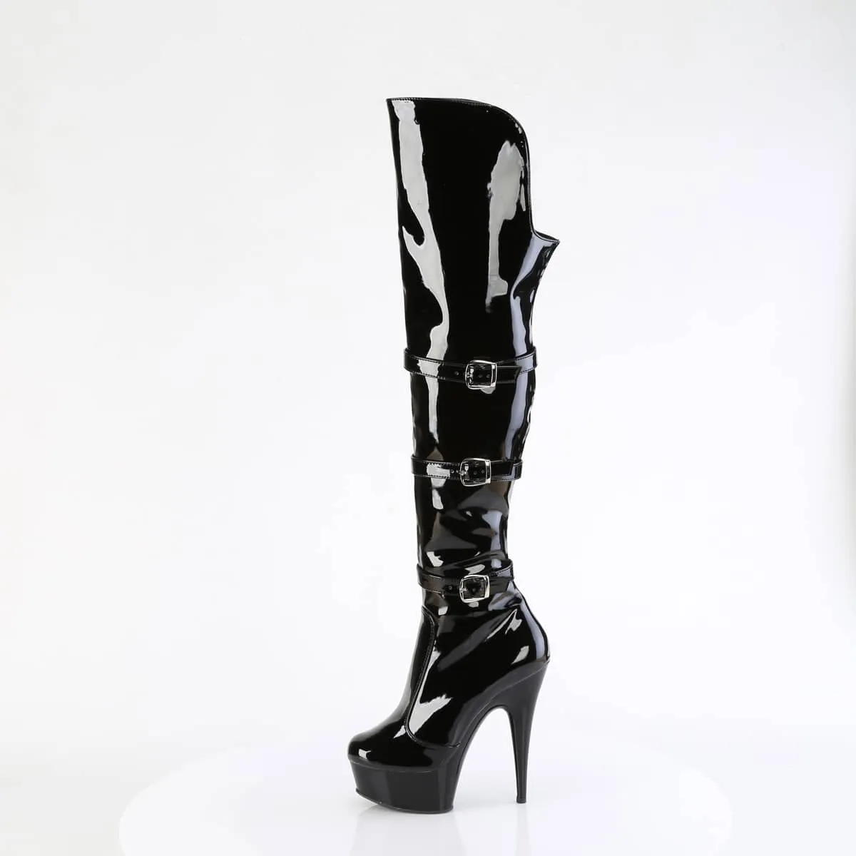 DELIGHT-3018 Triple Buckle Strap Boots