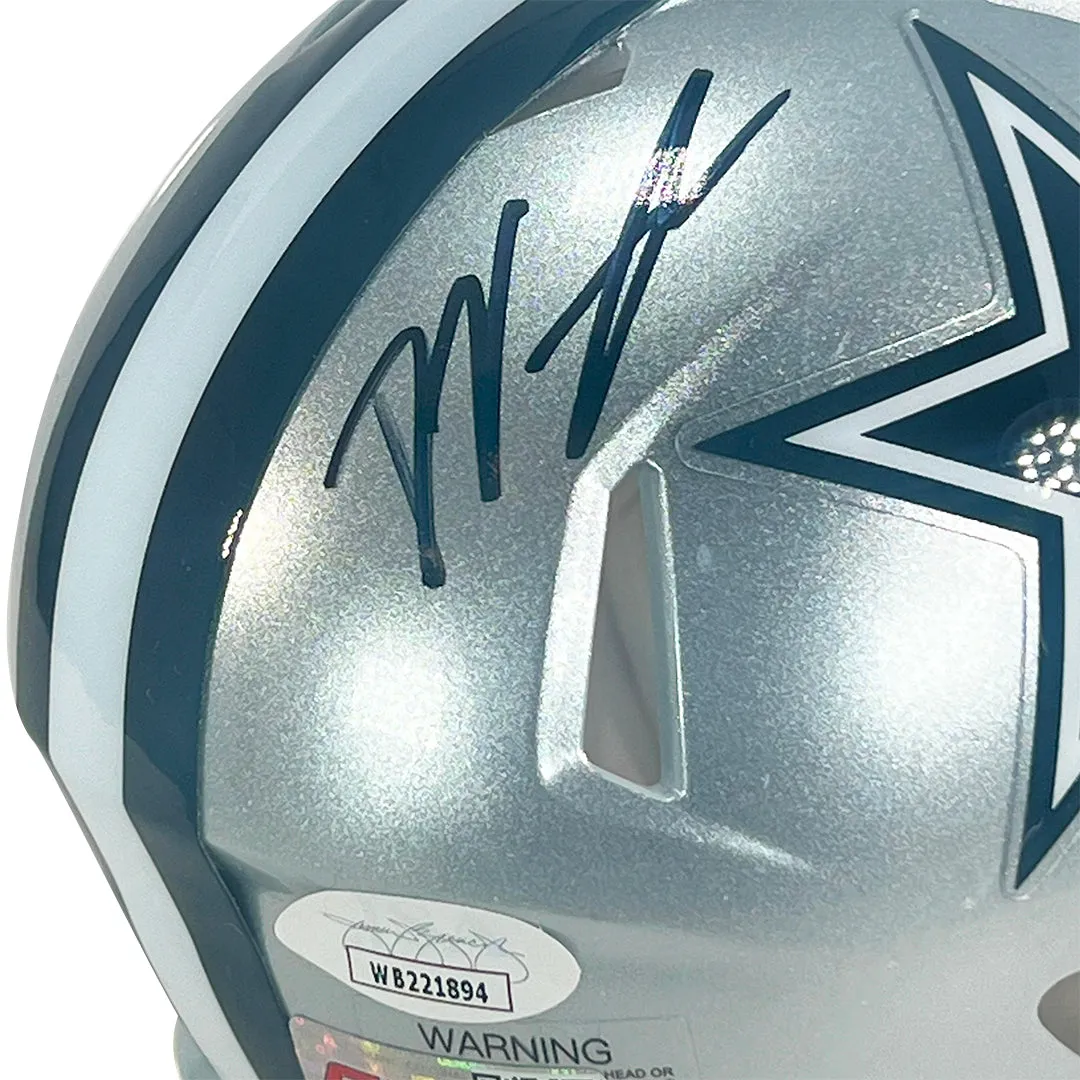 Deuce Vaughn Signed Dallas Cowboys Speed Mini Football Helmet (JSA)