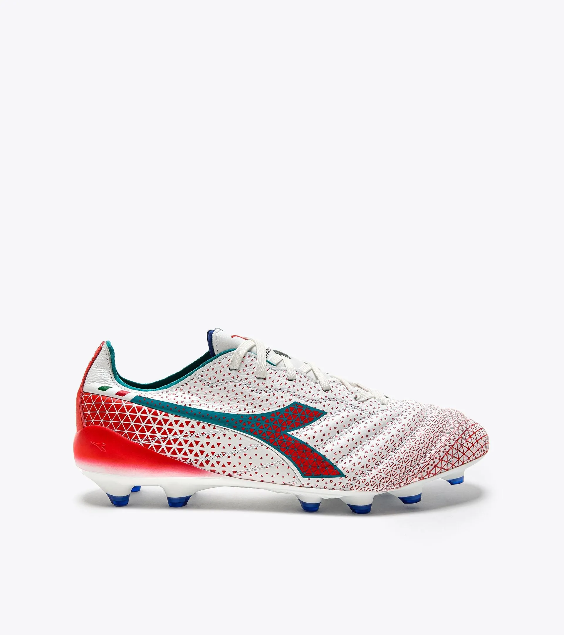 Diadora Brasil Elite Tech GR ITA LPX (white/tile blue/fluo red)