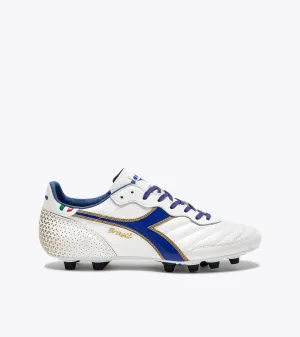 Diadora Brasil Italy OG GR LT  MDPU Soccer Cleats (white/mazarine blue/gold)