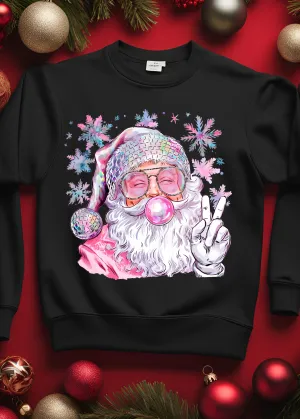 Disco Santa Graphic Pullover