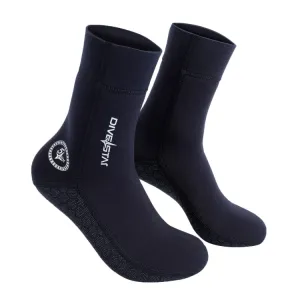 DIVESTAR Diving Neoprene Socks For Men Women Scuba Booties, Spec: 5mm Black(XXL 45-46)