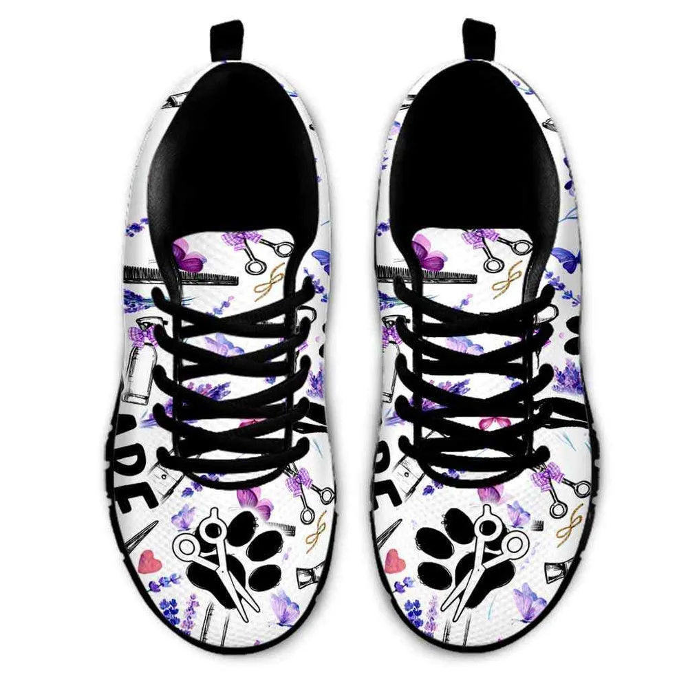 Dog Daycare Lavender Tools Sneakers Shoes, Dog Print Shoes, Best Running Shoes, Unique Gifts For Dog Lovers