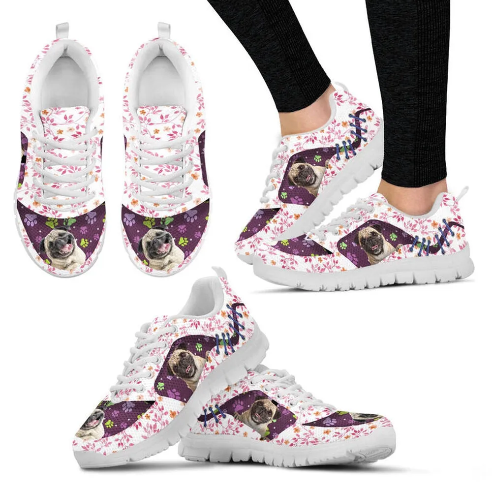 Dog Sneaker, Dog Huddle From Flower Background Sneaker, Dog Shoes