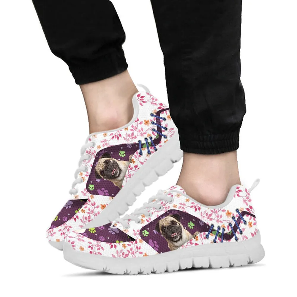 Dog Sneaker, Dog Huddle From Flower Background Sneaker, Dog Shoes