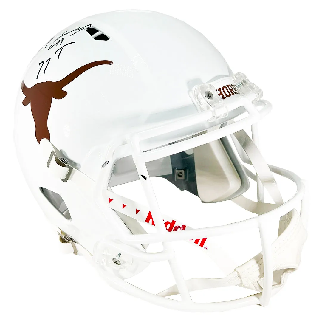 Earl Campbell Signed HT 77 Inscription Texas Longhorns Speed Full-Size Replica Football Helmet (JSA)