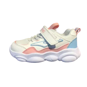 Erke Jogging Shoes Kids-Girls Running Cream White/Pink 64120120067-003