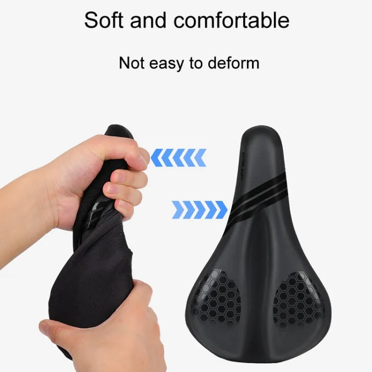 ESLNF Mountain Bike Saddle Cover Cycling Shock Absorbing Saddle Gear, Style: Honeycomb