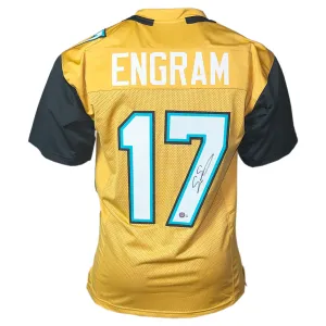 Evan Engram Signed Jacksonville Gold Football Jersey (Beckett)