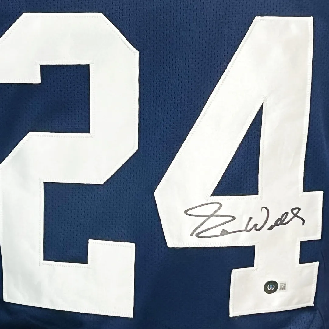 Everson Walls Signed Dallas Thanksgiving Football Jersey (Beckett)