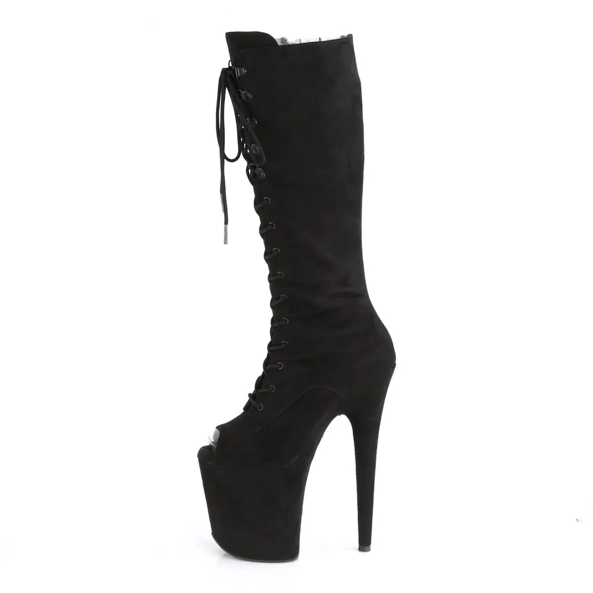 FLAMINGO-2051FS Black Knee High Boots