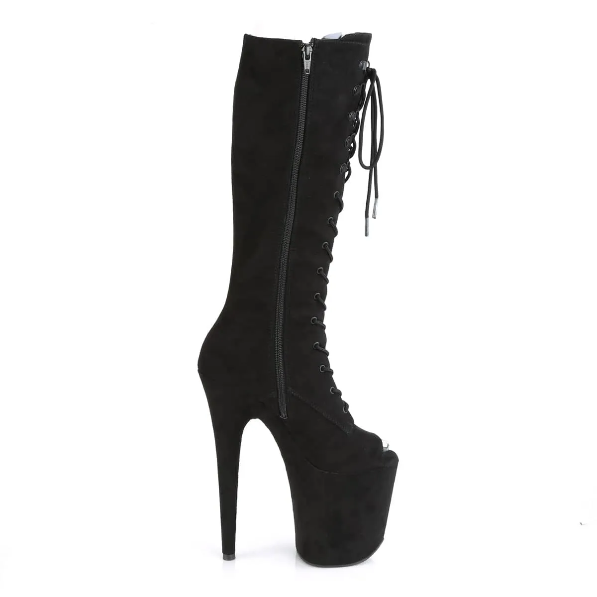 FLAMINGO-2051FS Black Knee High Boots