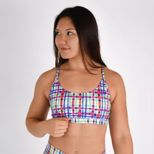 FLEO Cami Sports Bra - Spring Plaid