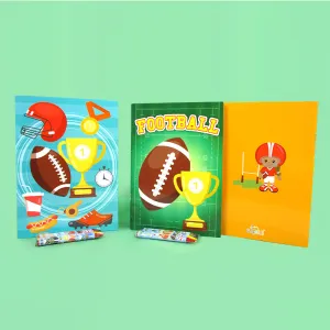 Football Coloring Books with Crayons Party Favors - Set of 6 or 12