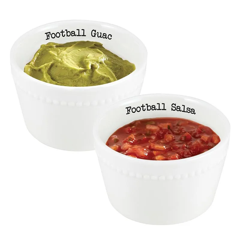 Football Guac and Salsa Bowls