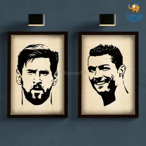 Footballer Engraved Wooden Frame (19 x 13 inches)