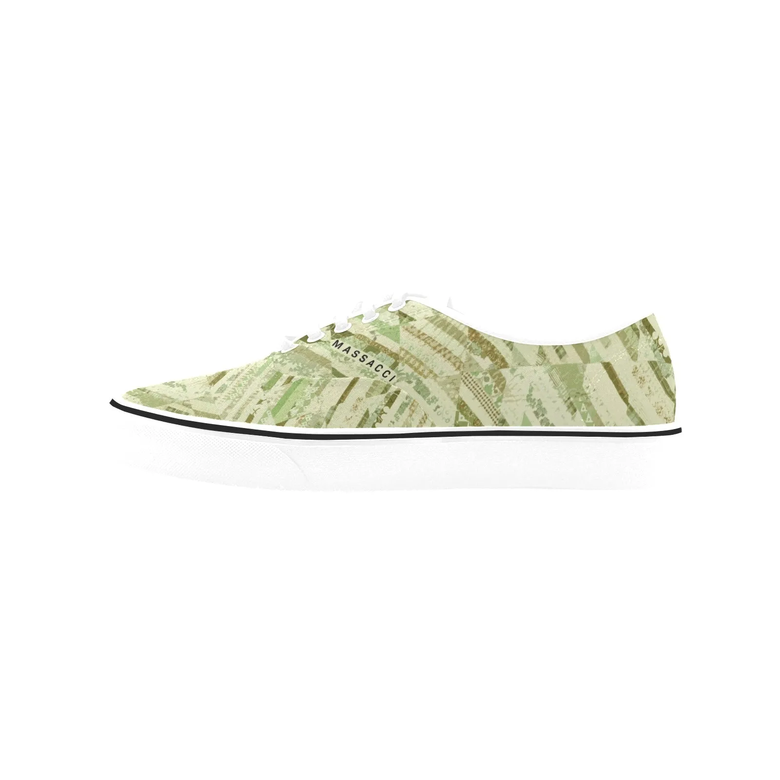 Fresh Cut Grass, Women's Classic Canvas Low Top Sneakers