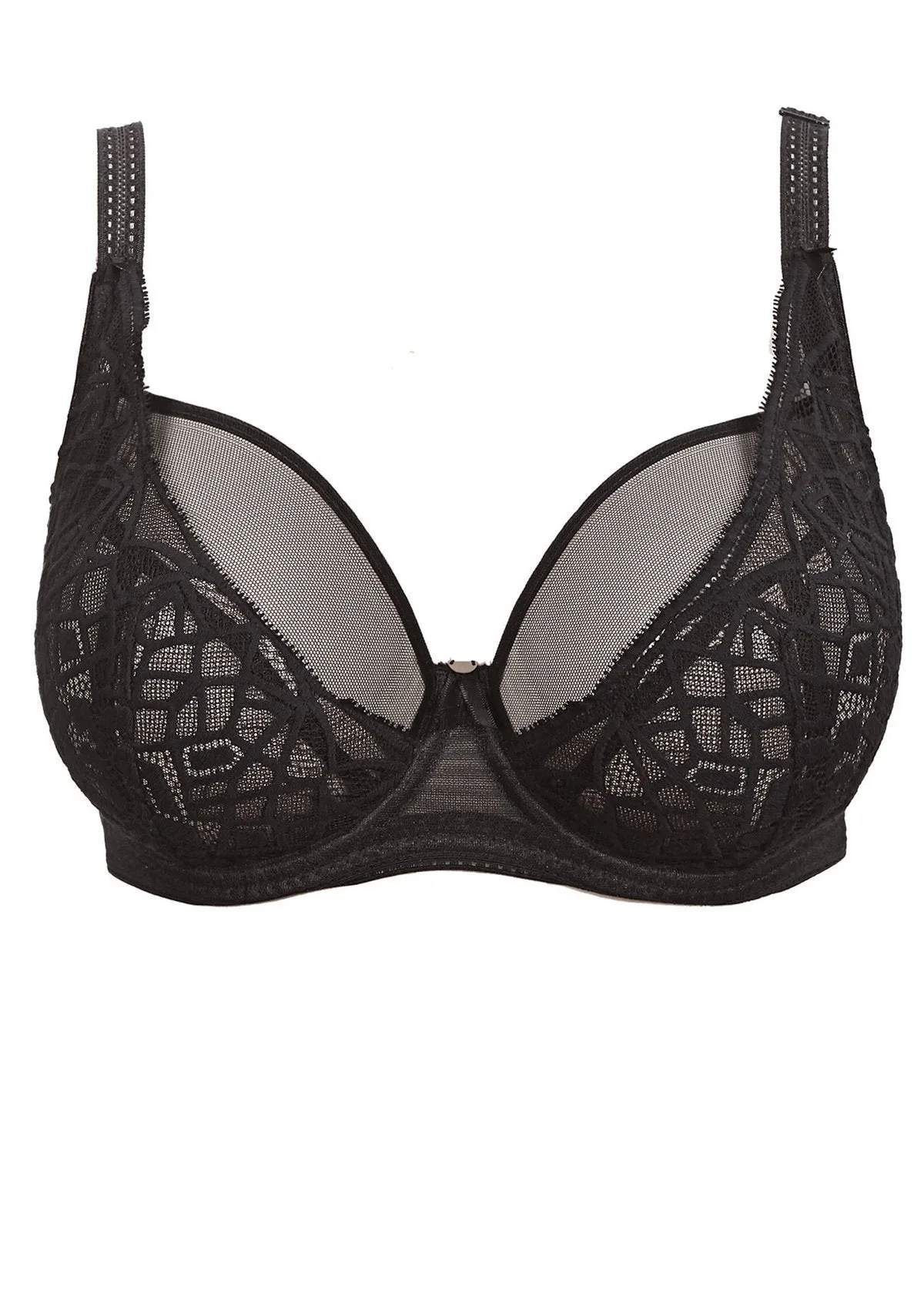 Freya Soiree Lace High Apex Bra in Black