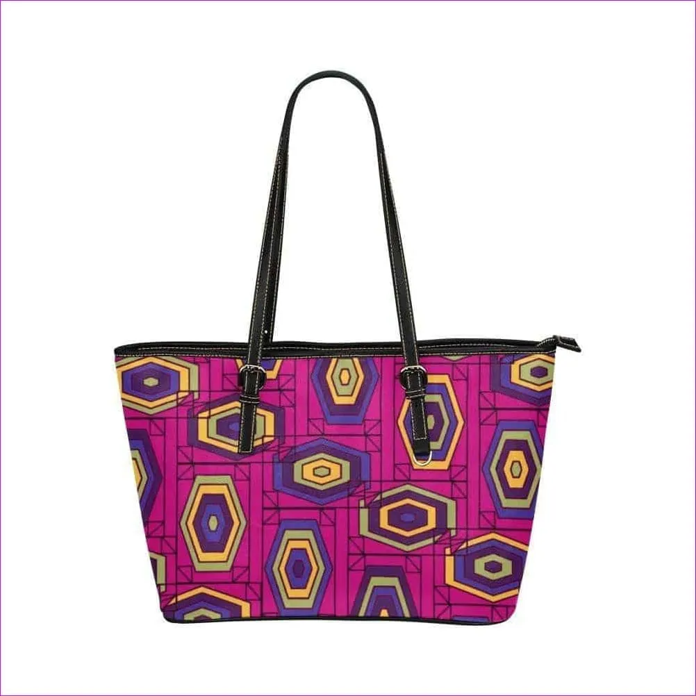 Geode in Color Leather Tote - 7 colors