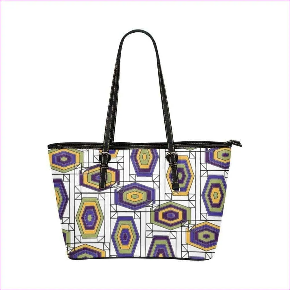 Geode in Color Leather Tote - 7 colors