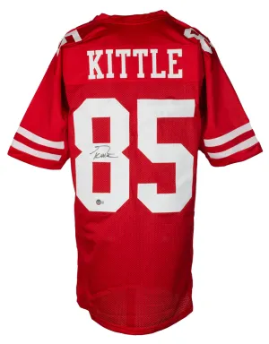 George Kittle San Francisco Signed Red Football Jersey BAS