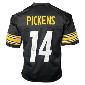 George Pickens Signed Pittsburgh Black Football Jersey (JSA)