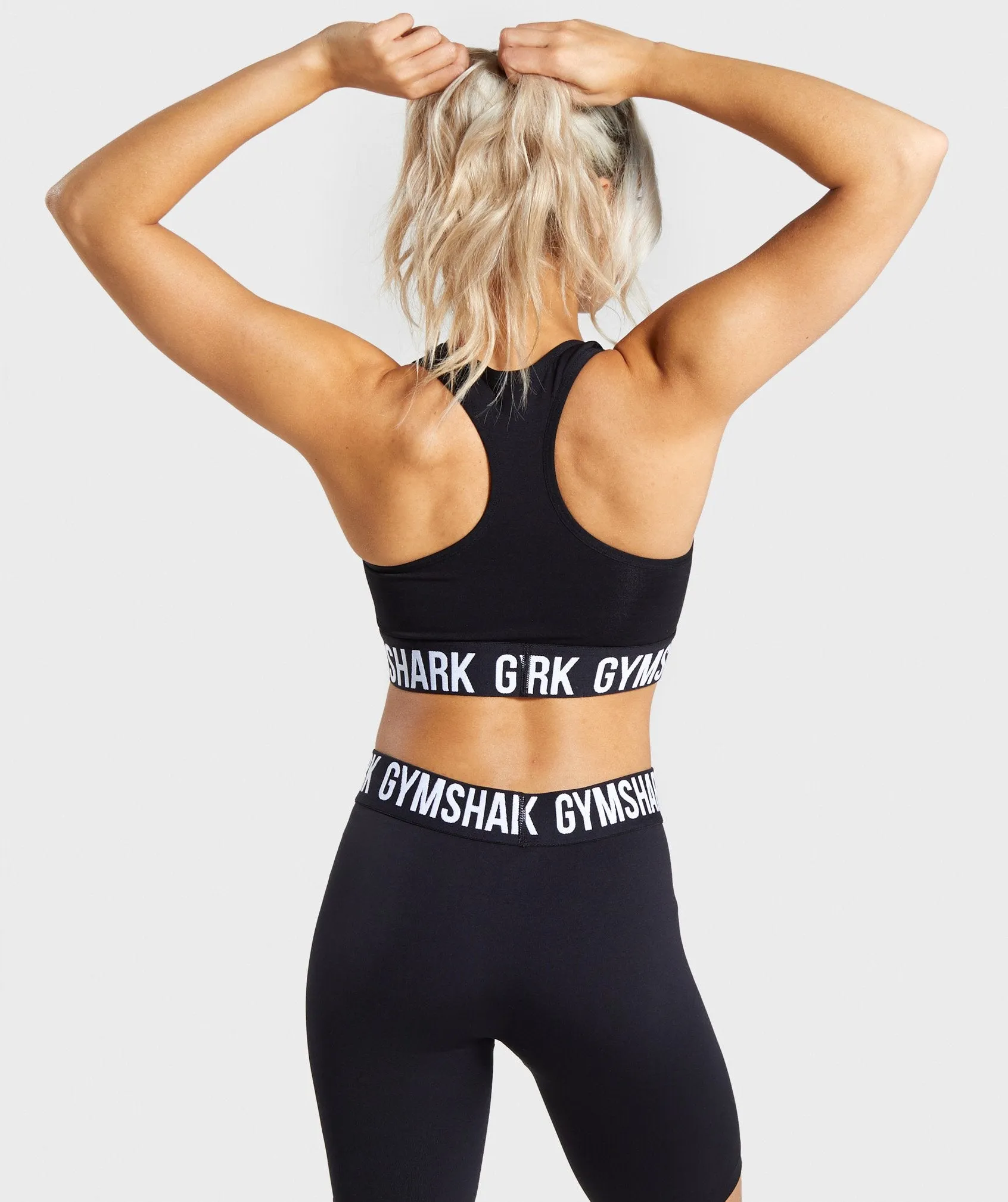 Gymshark Fit Sports Bra - Black/White