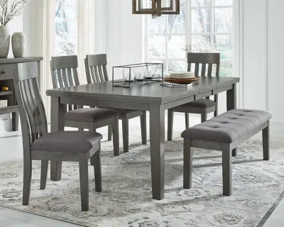 Hallanden Dining Table and 4 Chairs and Bench