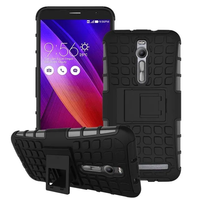 HATOLY For Case Asus Zenfone 2 ZE551ML Case Heavy Shockproof Rubber Armor Harilicone Phone Case for ZE551ML Cover for ZE550ML <*