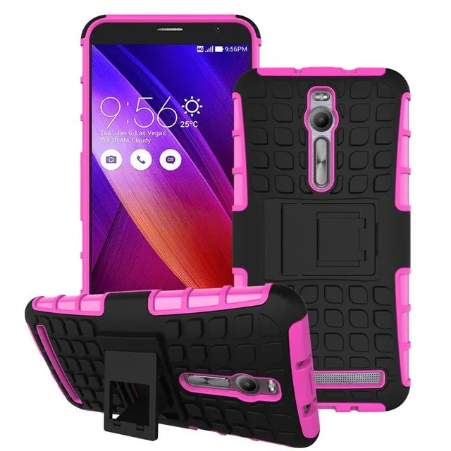 HATOLY For Case Asus Zenfone 2 ZE551ML Case Heavy Shockproof Rubber Armor Harilicone Phone Case for ZE551ML Cover for ZE550ML <*