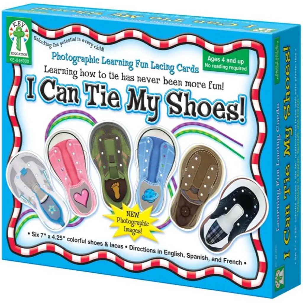 I Can Tie My Shoes Lacing Cards