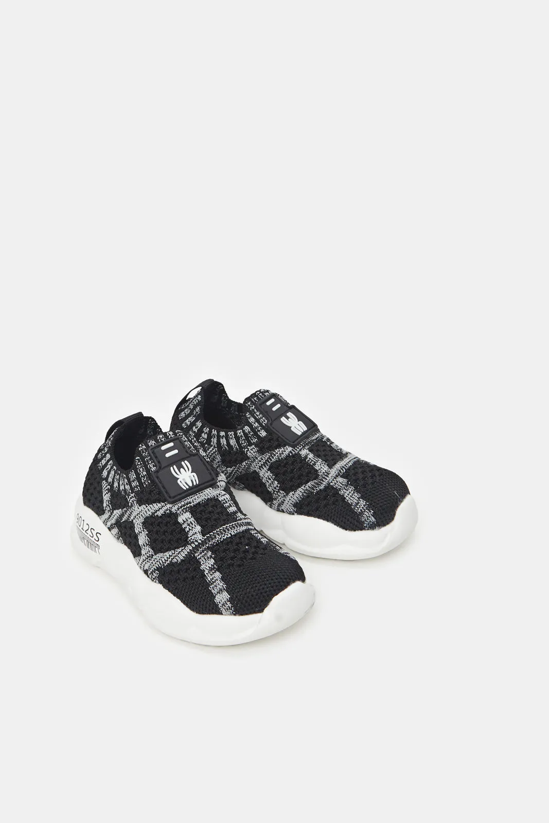 Infant Black Chunky Slip-On