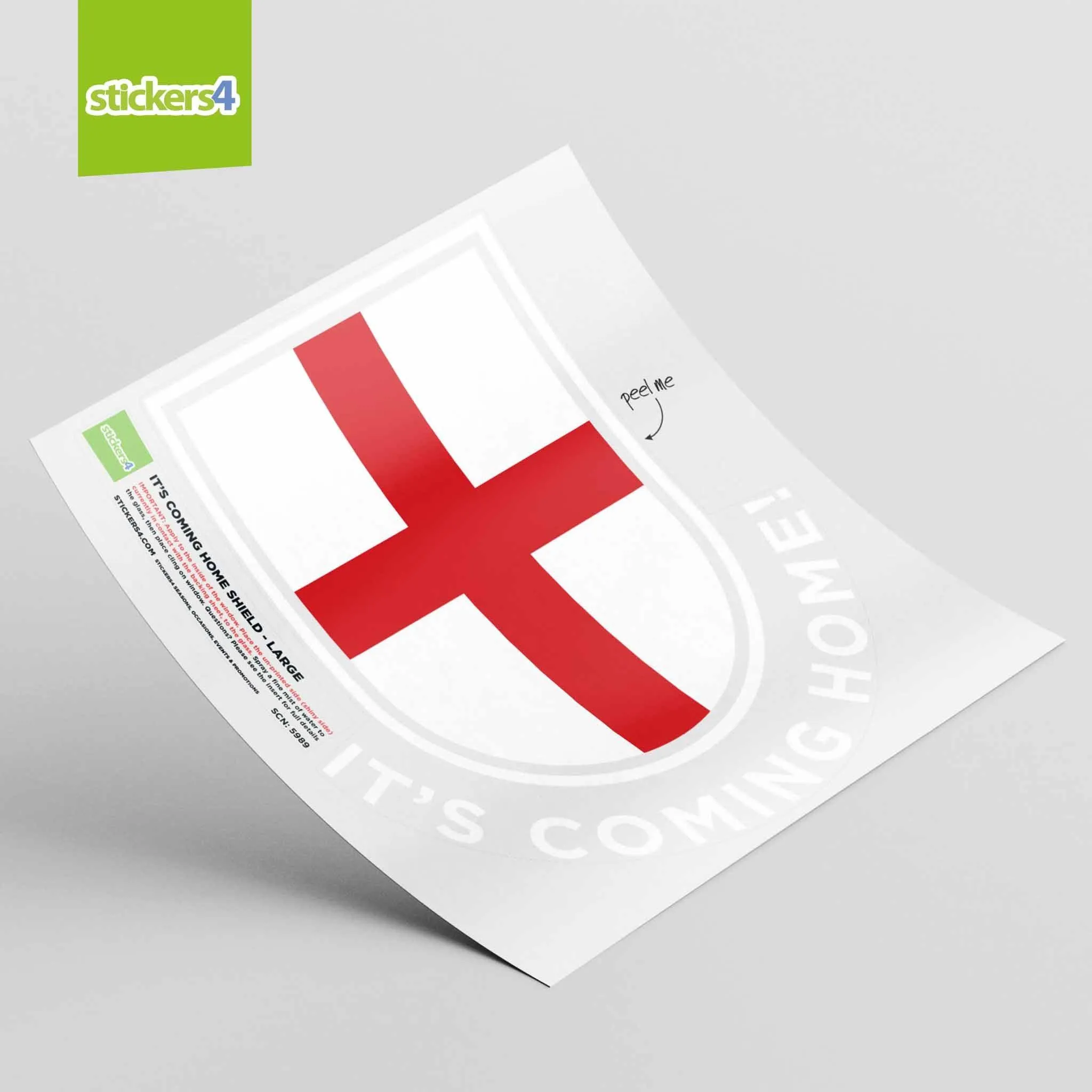 It's Coming Home Shield Window Sticker