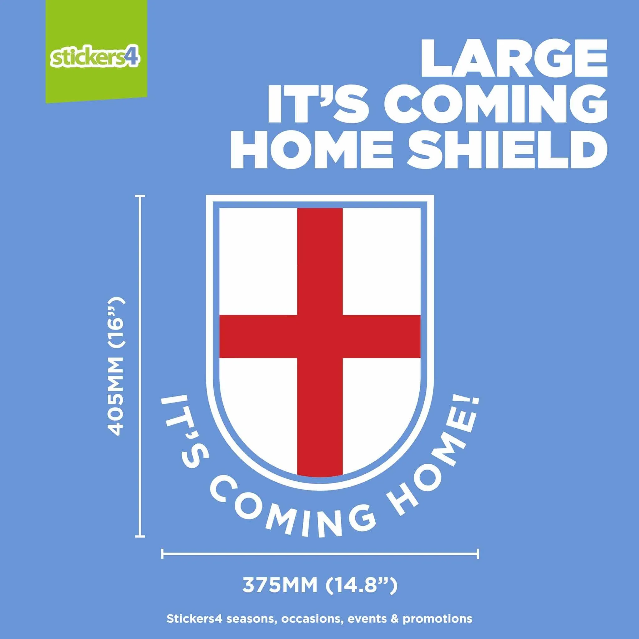 It's Coming Home Shield Window Sticker