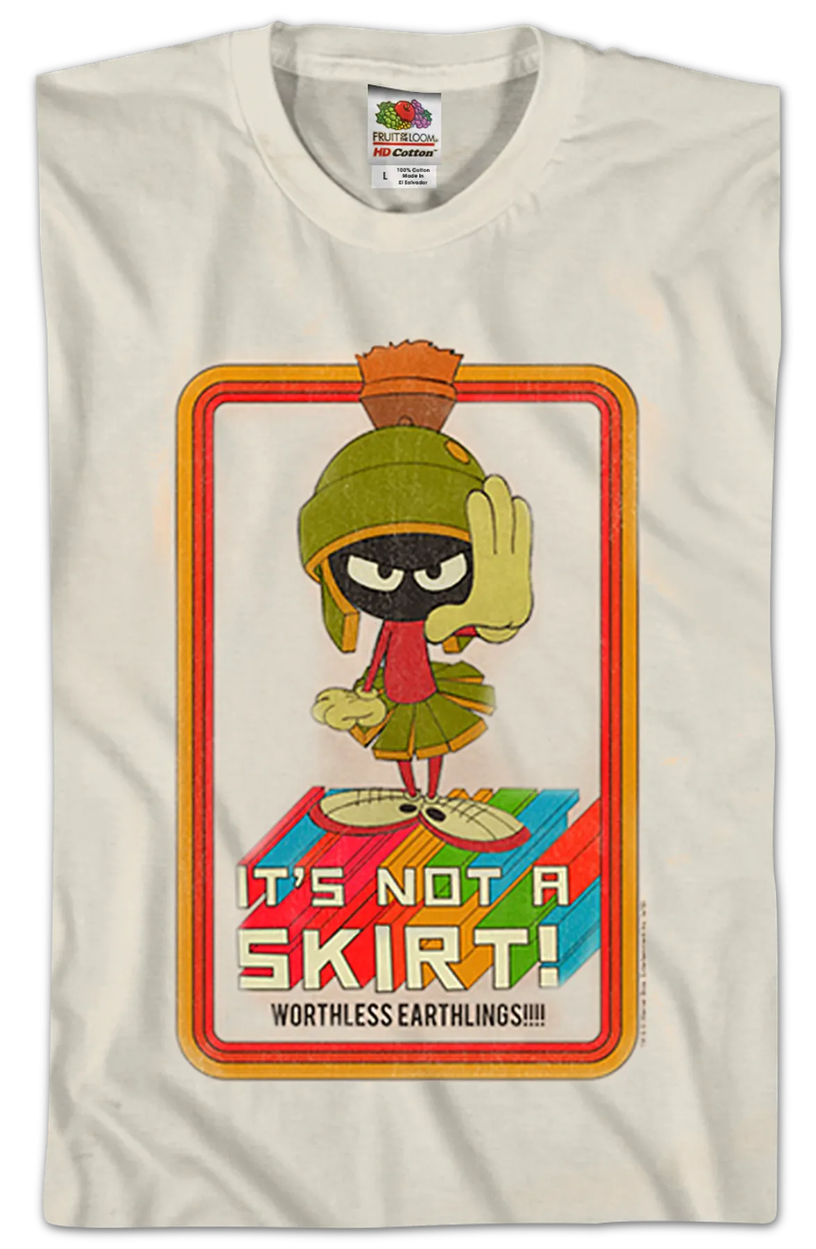 It's Not A Skirt Marvin The Martian Looney Tunes T-Shirt