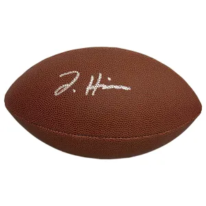 Jaden Hicks Signed Kansas City Chiefs Wilson Official NFL Replica Football (Beckett)