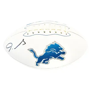 Jameson Williams Signed Detroit Lions Official NFL Team Logo Football (Beckett)