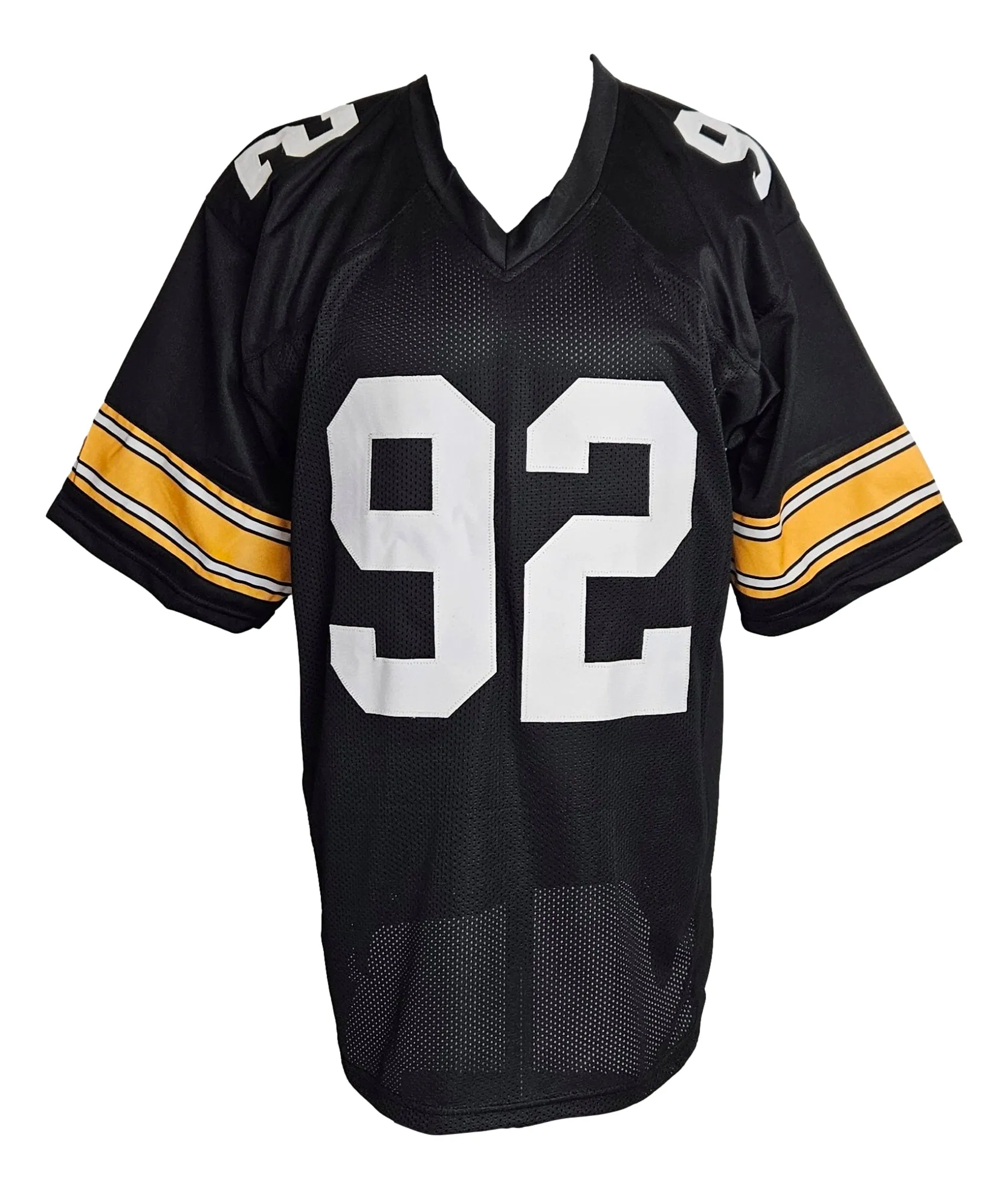 Jason Gildon Pittsburgh Signed Black Football Jersey Sports Integrity