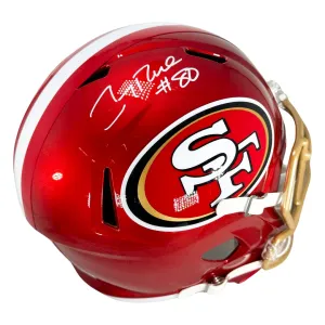 Jerry Rice Signed San Francisco 49ers Flash Speed Full-Size Replica Football Helmet (Fanatics)